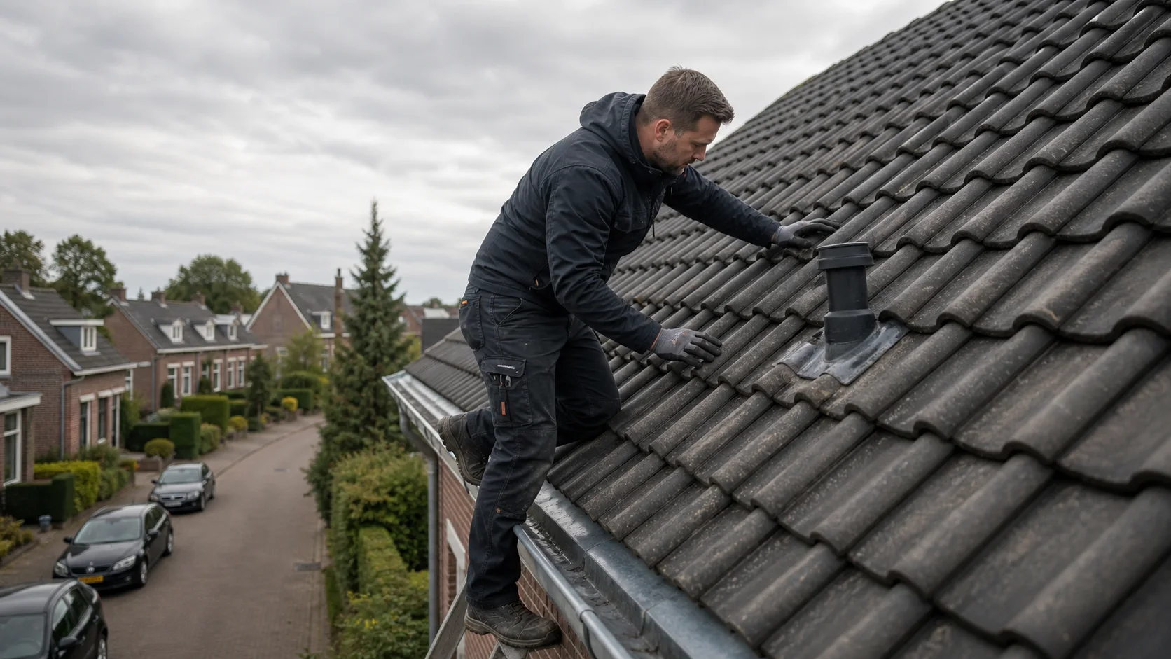 Dakinspectie en dakwerk aan een Nederlands dak